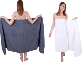 Betz Badetuch 2 Stück Badetücher groß XXL Berlin 100 x 200 cm Badetuch Saunatuch, 100% Baumwolle (2 Stück, 2-St)