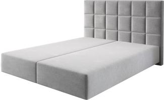 Boxspringgestell Dream-Fine 160x200 cm Mikrofaser Grau