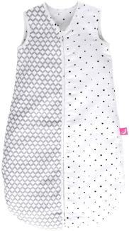 Babyschlafsack Sommer aus Baumwollmusselin von Motherhood - kuscheliger Babyschlafsack Öko Tex Standard, Klasse 1, Größe: 6-18 Monate, grau classics