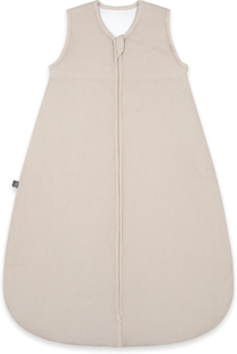 emma & noah Baby Schlafsack 2.5 TOG, Strampelsack für den Herbst und Winter in vielen Farben, Bio-Baumwolle, OEKO-TEX Zertifiziert, Schlafsack für Neugeborene (Essential Beige, 100 cm)