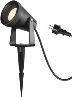 SLV 1004757 SAMRINA SP single QPAR51 Outdoor Erdspiessleuchte schwarz IP65