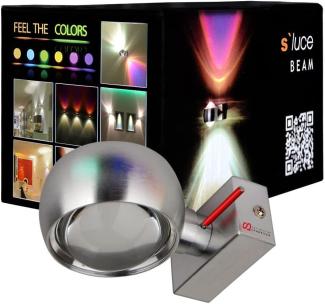 s. luce Beam Wandleuchte Up&Down mit Linsen