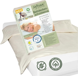Encasing Bio Cotton Softsan, Milbenschutzbezug für Bettdecken