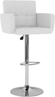 vidaXL Barhocker 2 Stk. Weiß Kunstleder [323653]