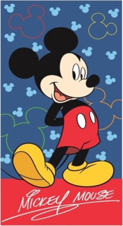 Disney Mickey Mouse Kinder Badehandtuch – Weiches & saugstarkes Strandtuch 70x140 cm