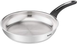 Tefal Emotion Bratpfanne, 24 cm, Edelstahl, dicke Basis für gleichmäßige Wärmeverteilung, elegantes Design, robuster Griff, Induktion E3010404