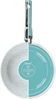 Genius Bratpfanne Cerafit Revolution Pfanne 28 CM, antihaftbeschichtet Induktion, Aluminium (Set, 28 cm Pfanne, 28 cm Deckel), antihaftbeschichtet