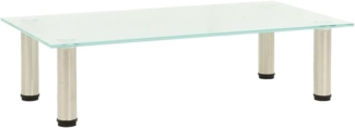 vidaXL TV-Tisch 60x35x17 cm Satiniertes Hartglas 322762