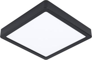 Eglo 900109 LED Badezimmer Deckenleuchte FUEVA-Z schwarz L:21 B:21 H:2. 8cm dimmbar IP44 2700-6500K mit Connect-Z Funktion