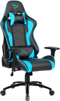 Steelplay SGC01 PC-Gamingstuhl 150 kg Gepolsterter ausgestopfter Sitz Gepolsterte Rückenlehne PC Metall schwarz blau