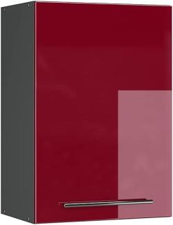 Vicco Hängeschrank 50 cm Küchenschrank Hängeschrank Küchenzeile Fame-Line (Bordeaux Hochglanz)