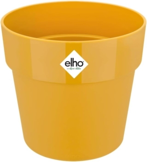 elho B.for Original Rund 22 - Blumentopf für Innen - Ø 22.0 x H 20.3 cm - Gelb/Ocker