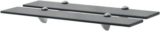 vidaXL Schwebende Regale 2 Stk. Glas 60x20 cm 8 mm [3051529]