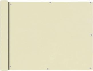 vidaXL Balkonsichtschutz Oxfordgewebe 90x600 cm Creme 42339