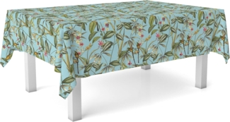 Tischdecke, Wachstuch, Amazonas, Blau, 250x140 cm