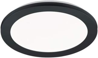 LED Deckenleuchte CAMILLUS, Schwarz Matt, Durchmesser 26cm