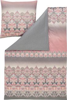 Estella Mako Interlock Jersey Bettwäsche Jandra rosa | 155x200 cm + 80x80 cm