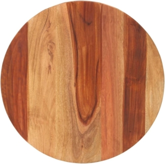 vidaXL Tischplatte Massivholz Akazie Rund 15-16 mm 50 cm 285968