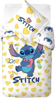 Carbotex Bettwäsche Disney Lilo & Stitch - Wende-Bettwäsche-Set, 135x200 & 80x80, Baumwolle, 100% Baumwolle