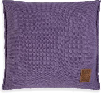 Knit Factory Uni Kissen 50x50 cm Glatt Lila