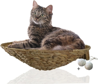 Rohrschneider Katzen-Kletterwand runde Katzenmulde Wandmontage Katzenbett Wandliege Katzenkorb