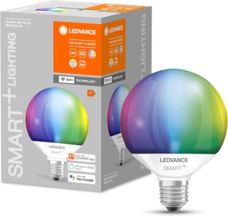 LEDVANCE Wifi SMART+ Globe Lampe RGBW Multicolor G95 (ex 100W) 14W E27