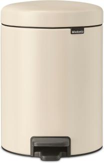 Brabantia 'NewIcon' Treteimer, Soft Beige, 5 Liter