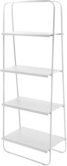 Zone Denmark Regal A-Bookshelf, Bücherregal, Standregal, Metallregal, Metall, Soft Grey, H 140. 7 cm, 15387