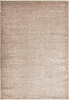 HOME DELUXE Kurzflor Teppich FOFI - 180 x 120 cm Creme