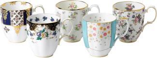 Royal Doulton 4. 826 4. 927,6 cm Becher, Mehrfarbig, 0,4 Liter,14,1 FL OZ, Set von 5