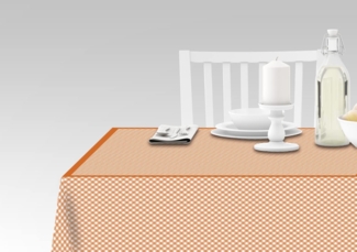 Doge Milano Tischdecke mit Digitaldruck, 100% Made in Italy Rutschfeste Tischdecke für Esszimmer, waschbar und schmutzabweisend, Modell Maiolica - Rovato, cm 240x140