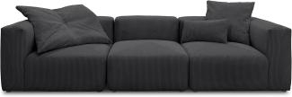 DOMO. collection Malia Modulsofa, 3 Sitzer bestehend aus DREI Modulen, 3 Couch, Sofa, anthrazit, 301x108 cm