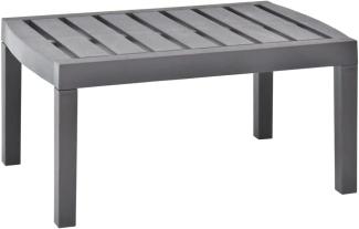 vidaXL Gartentisch Mokka 78x55x38 cm Kunststoff 48816