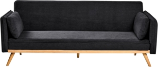 Schlafsofa ASAA Stoff Schwarz