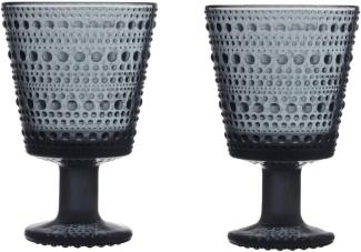 Iittala Kastehelmi Universalglas - 26cl - Dunkelgrau - 2 Stück 1057031