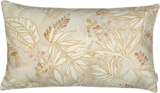 beties Kissenhülle Atelier, (1 Stück), Blattgold ca. 30x50 cm 100% Baumwolle luxeriöse Blätter