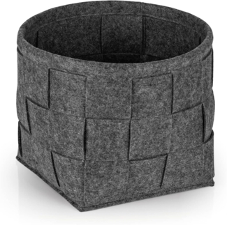 N8WERK Aufbewahrungskorb Filz 24cm dunkelgrau