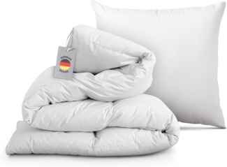 Bestlivings Bettdecke + Kopfkissen Steppdecke / KIssen "Sabine", Füllung: 100% Polyester, Bezug: Polyester, Microfaser, Sommer-Bettenset 2-teilig. Bettdecke 135x200 cm und Kopfkissen 80x80 cm