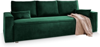 Masseno Sofa ALATRI mit Schlaffunktion, Schlafsofa, Couch mit Bettkasten