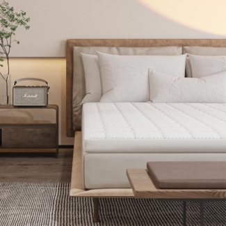EGO HOME Matratzen Topper 160x200, 7 Zonen Matratzentopper mit Memory-Schaum, Öko-TEX Zertifiziert, 160x200 cm Matratzenauflage für Boxspringbett Matratzen Schlafsofa