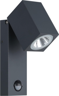 Eglo 96287 LED Outdoor Wandleuchte SAKEDA anthrazit L:7cm H:17cm T:10cm Sensor IP44