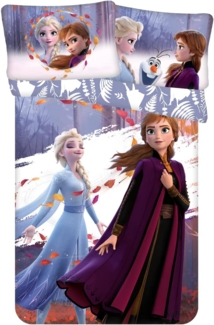 Disney Frozen 2 Anna Elsa Olaf Baby Bettwäsche 40x60 cm + 100x135 cm