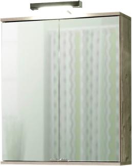 Schildmeyer Spiegelschrank 120052 Isola, 60x16x77 cm, silberifchte Dekor