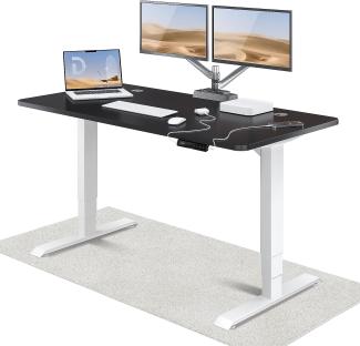 Höhenverstellbarer Schreibtisch (160 x 80 cm) - Schreibtisch Höhenverstellbar Elektrisch mit Flüsterleisem Dual-Motor & Touchscreen - Hohe Tragfähigkeit - Stehtisch von Desktronic