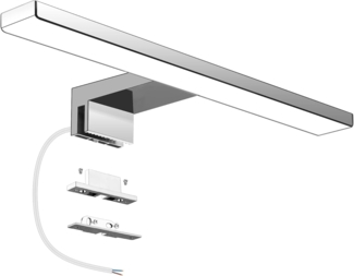 Aourow LED Spiegellampe Badezimmer Spiegelleuchte 5W 300mm 500lm IP44 Badleuchte Neutralweiß 4000k,Spiegellampen Spiegel Badezimmerschrank 230V,LED Badspiegelleuchten Badezimmerspiegel(kein Schalter)