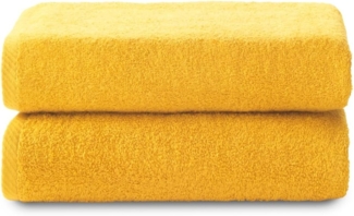 Top Towel - Plus - Große Badetücher - Badetücher - 2 Duschtücher - 70x140 cm - 100 % Baumwolle - Gold
