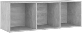 vidaXL TV-Schrank Betongrau 107x35x37 cm Holzwerkstoff 805538