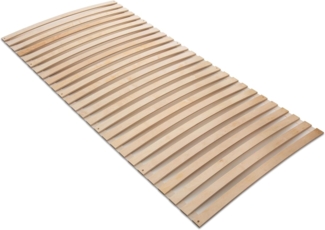 Madera Natura – Federleisten Rollrost aus Birkenholz, sehr stabil, auch für Wohnmobile etc, Größe: 140x200