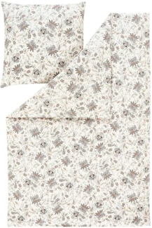 Estella Samt & Seide Flanell Bettwäsche Atelier Novara Creme 135x200+80x80