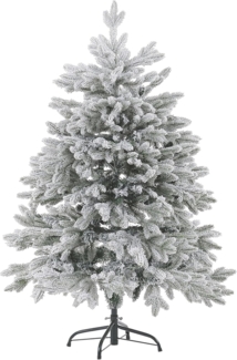Künstlicher Weihnachtsbaum schneebedeckt 120 cm weiß FORAKER